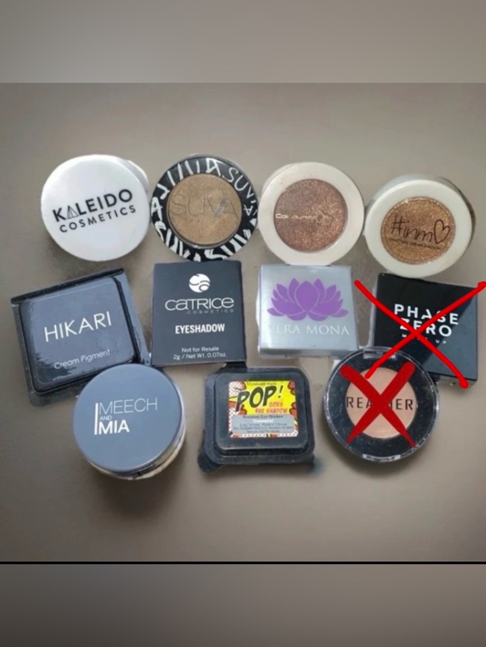 9 Pc NEW Eyeshadow Bundle | Kaleido Cosmetics, HIKARI, SUVA, INMO & More